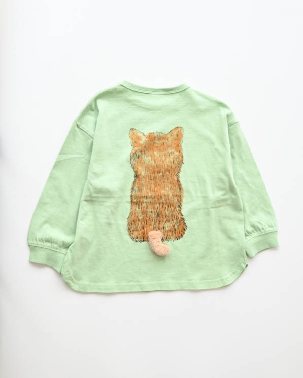 【ニコフラート】柴犬ロングＴシャツ / グリーン