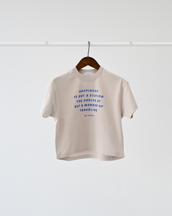 【フォブ】HAPPINESS Tシャツ / サンド