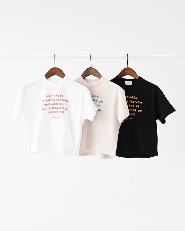 【フォブ】HAPPINESS Tシャツ / サンド