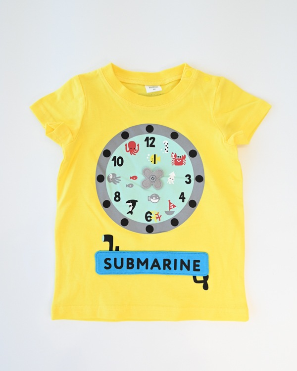 【チークルーム】サブマリン水族館 Tシャツ / イエロー