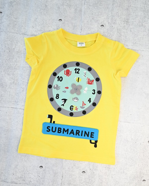 【チークルーム】サブマリン水族館 Tシャツ / イエロー