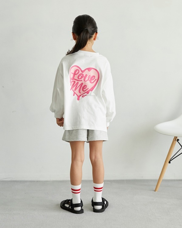 【アンディニー】Love me L/S Tシャツ / ホワイト