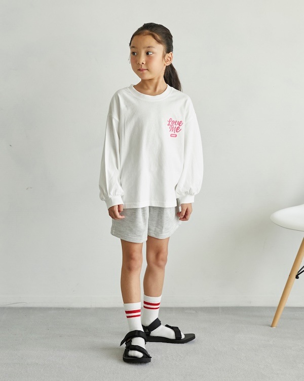【アンディニー】Love me L/S Tシャツ / ホワイト