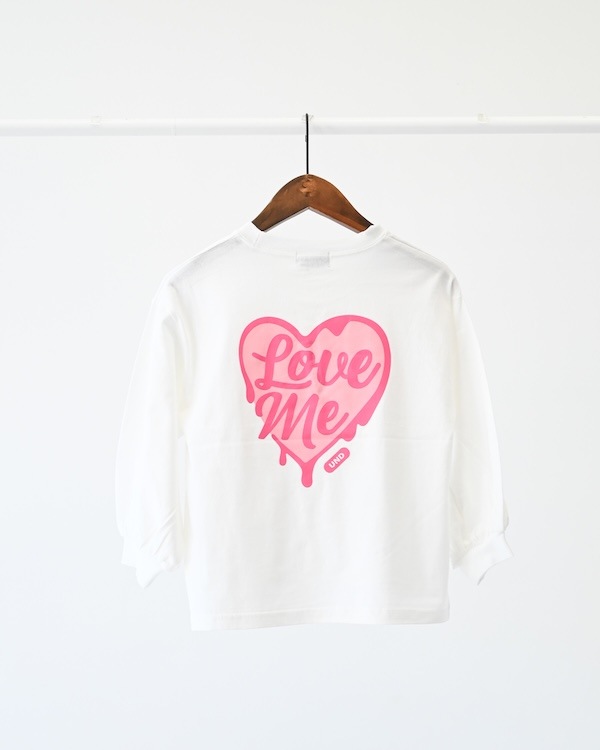 【アンディニー】Love me L/S Tシャツ / ホワイト
