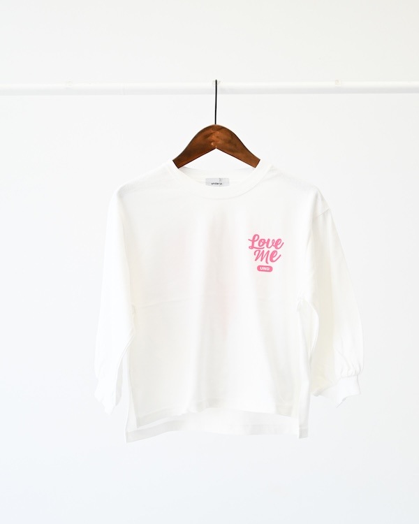【アンディニー】Love me L/S Tシャツ / ホワイト
