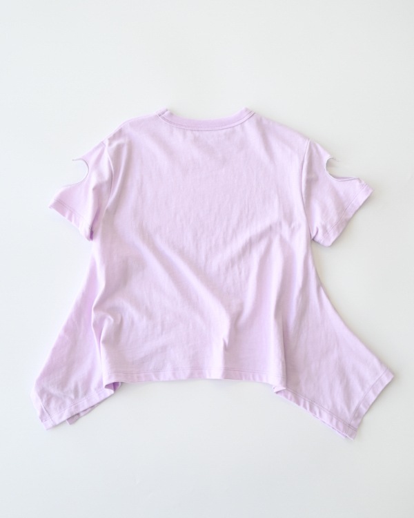 【エヌエイチティー】ハート Tシャツ / ラベンダー