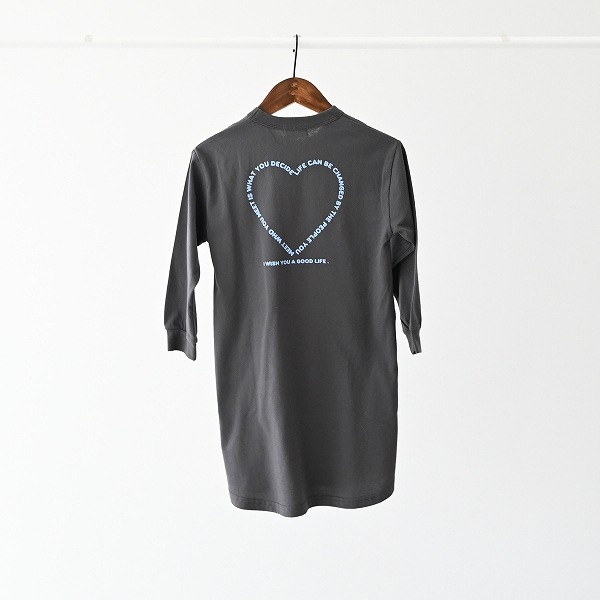【25FW】HEART ワンピース / チャコールグレー