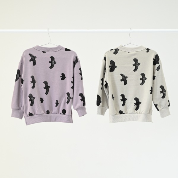 【25FW】バード チュニックトレーナー / グレー