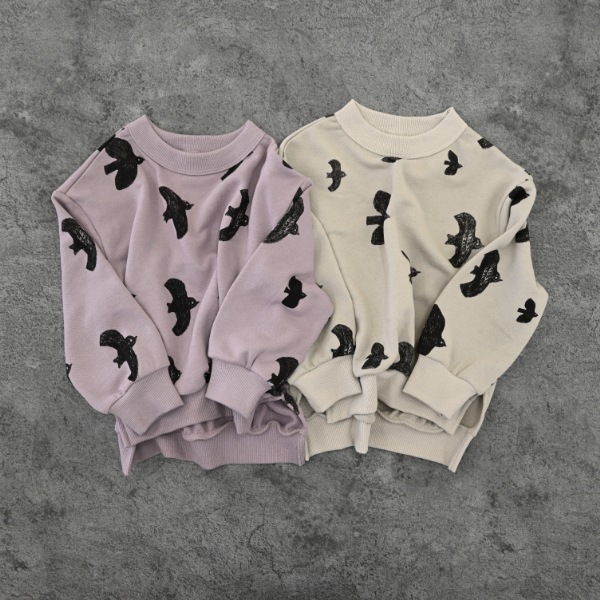 【25FW】バード チュニックトレーナー / グレー