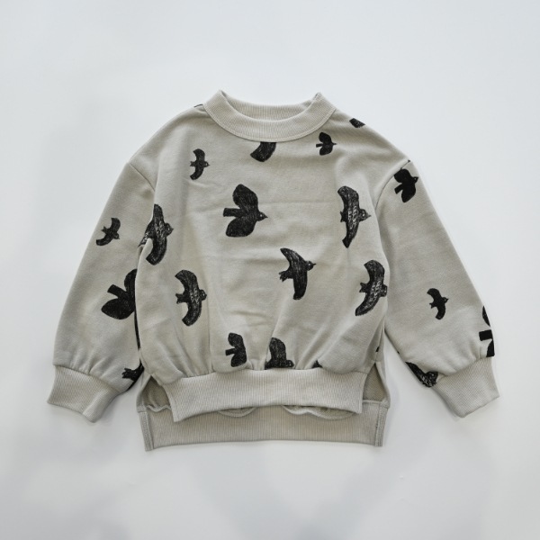 【25FW】バード チュニックトレーナー / グレー