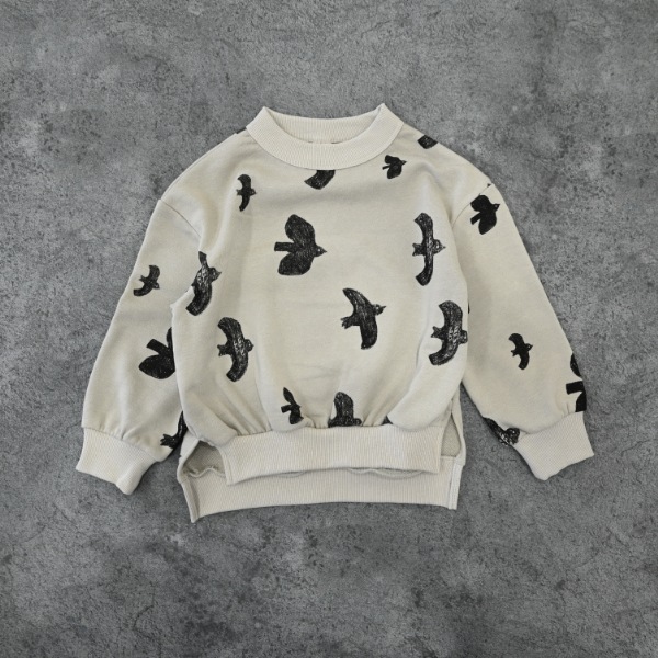 【25FW】バード チュニックトレーナー / グレー