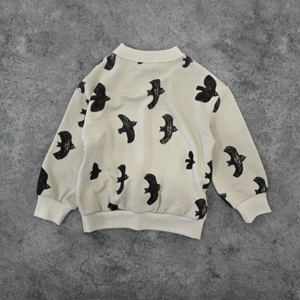 【25FW】バード チュニックトレーナー / グレー