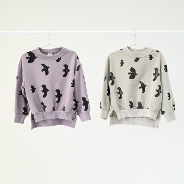 【25FW】バード チュニックトレーナー / グレー