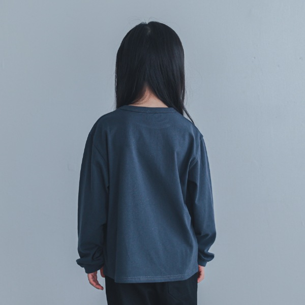 【25FW】ベーシック ロングTシャツ / チャコールグレー