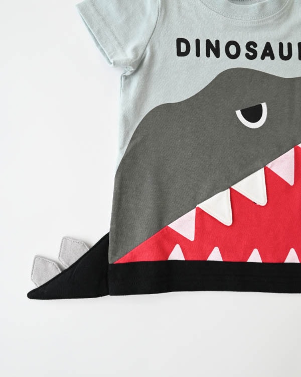 【26PS】恐竜歯磨きTシャツ / サックス