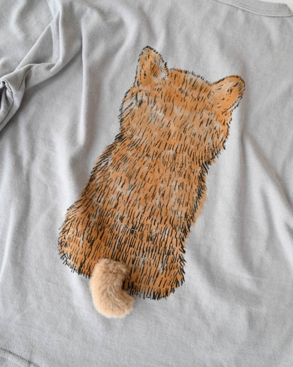 【26PS】柴犬ロングＴシャツ / グレー