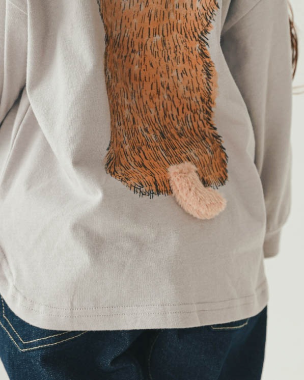 【26PS】柴犬ロングＴシャツ / グレー