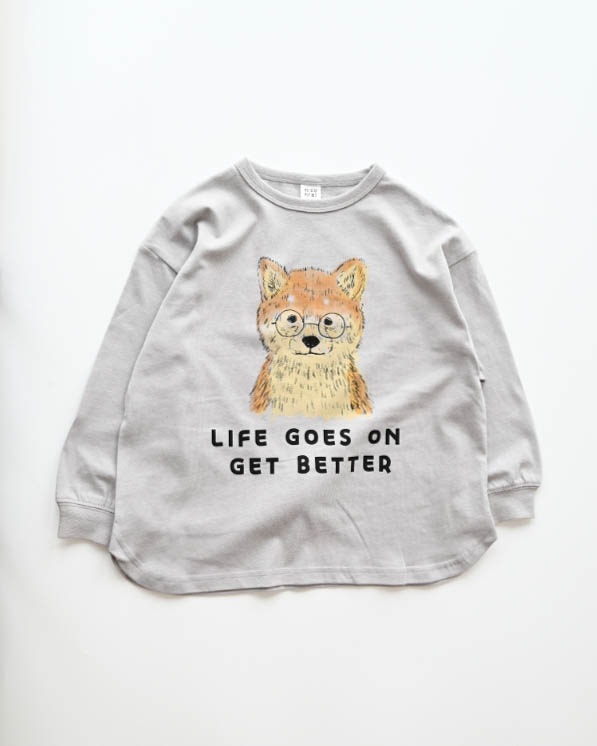【26PS】柴犬ロングＴシャツ / グレー