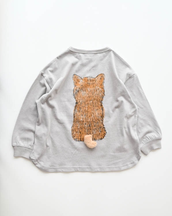 【26PS】柴犬ロングＴシャツ / グレー