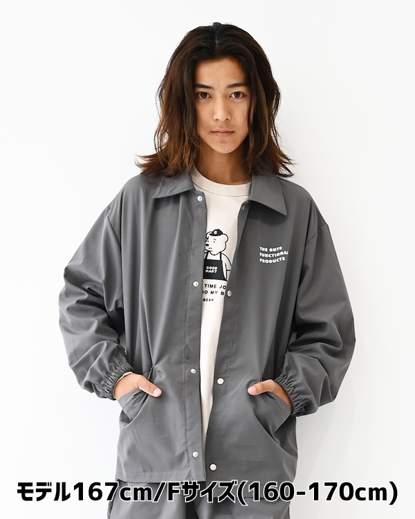 【26PS】コーチジャケット / チャコールグレー