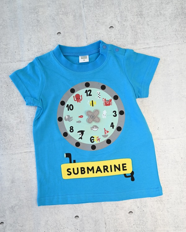 【チークルーム】サブマリン水族館 Tシャツ / ブルー