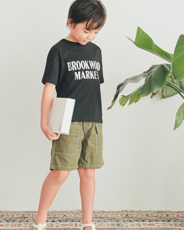 【ゼロスタンダード】BROOK WOOD MARKET Tシャツ / ブラック