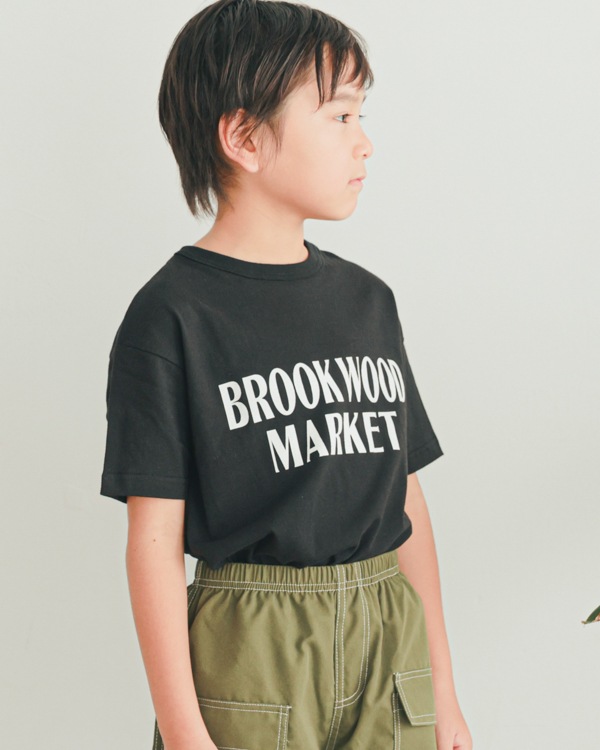 【ゼロスタンダード】BROOK WOOD MARKET Tシャツ / ブラック