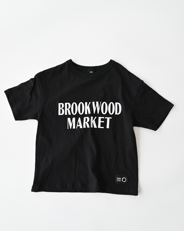 【ゼロスタンダード】BROOK WOOD MARKET Tシャツ / ブラック