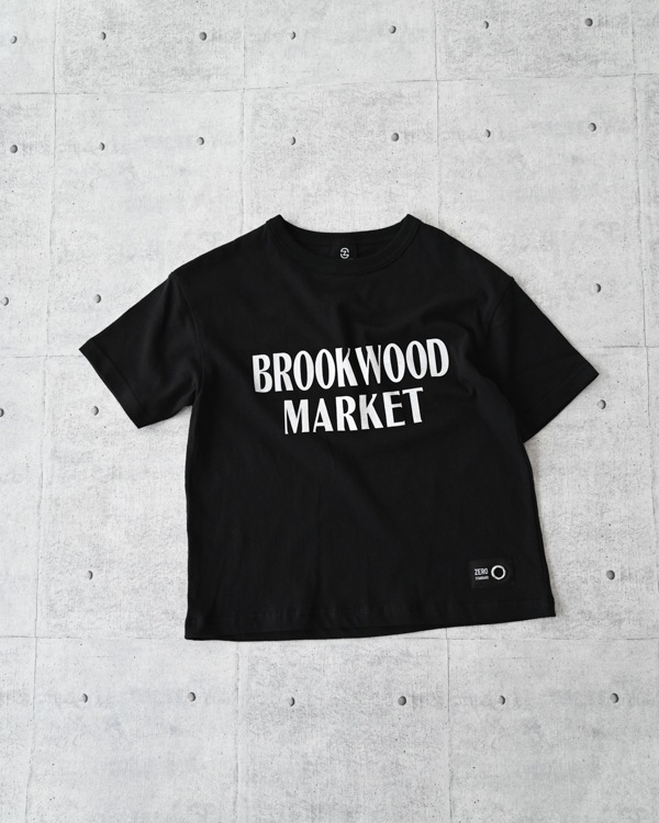 【ゼロスタンダード】BROOK WOOD MARKET Tシャツ / ブラック