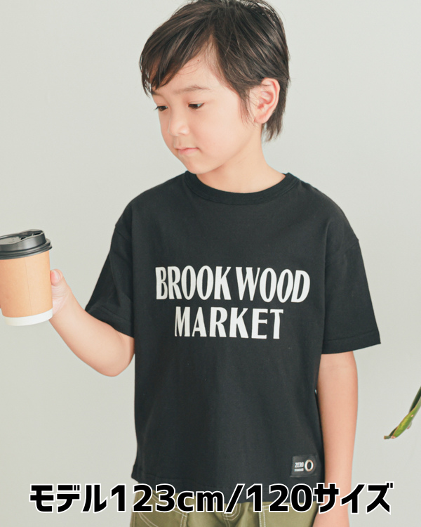 【ゼロスタンダード】BROOK WOOD MARKET Tシャツ / ブラック