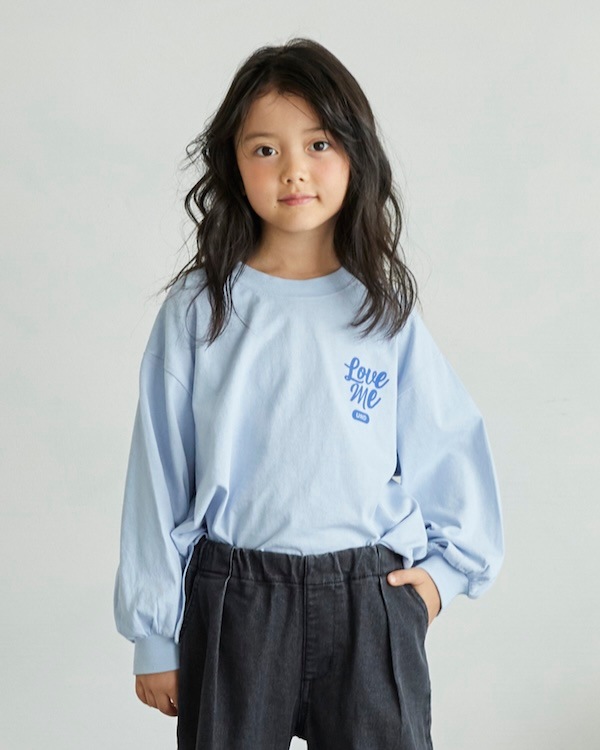 【アンディニー】Love me L/S Tシャツ / サックス