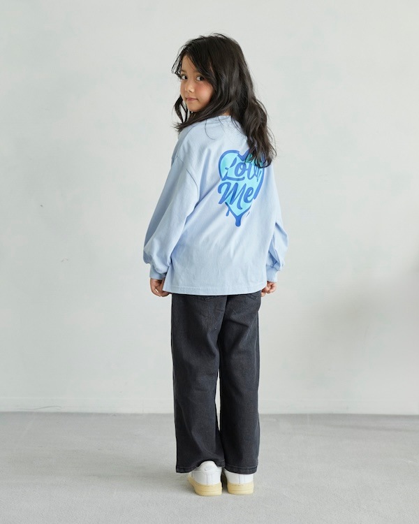 【アンディニー】Love me L/S Tシャツ / サックス