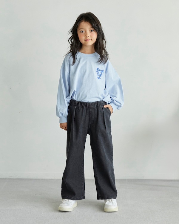 【アンディニー】Love me L/S Tシャツ / サックス
