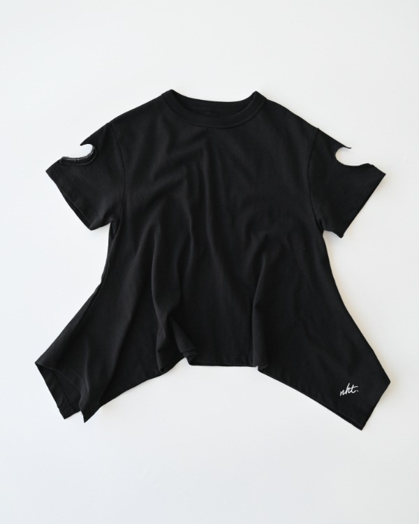 【エヌエイチティー】ハート Tシャツ / ブラック
