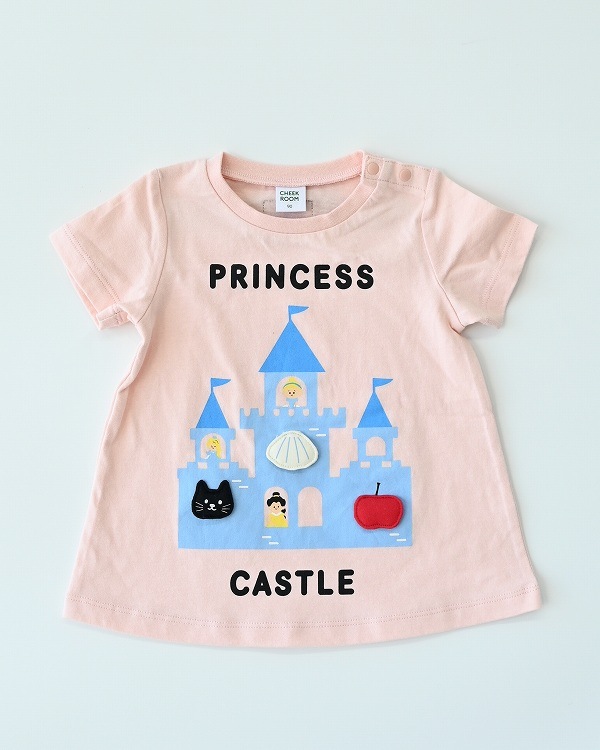 【チークルーム】プリンセス Tシャツ / ピンク  