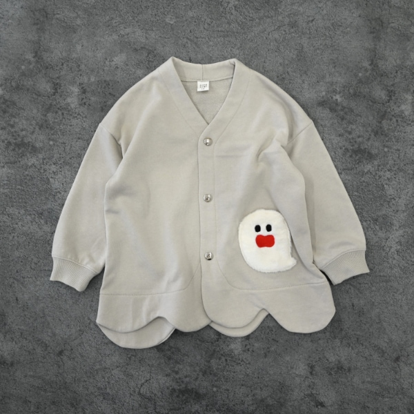 【25FW】おばけ型 カーディガン / グレー