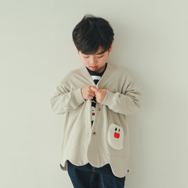 【25FW】おばけ型 カーディガン / グレー