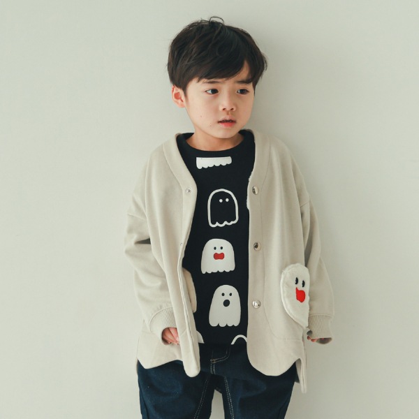 【25FW】おばけ型 カーディガン / グレー