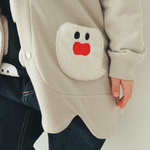 【25FW】おばけ型 カーディガン / グレー