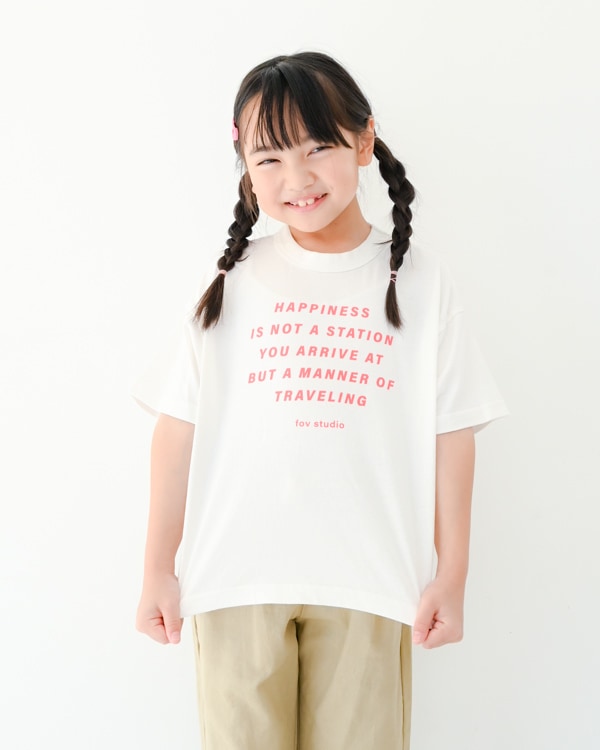 【フォブ】HAPPINESS Tシャツ / ホワイト