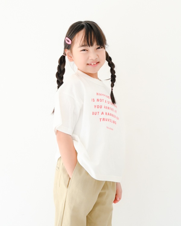 【フォブ】HAPPINESS Tシャツ / ホワイト