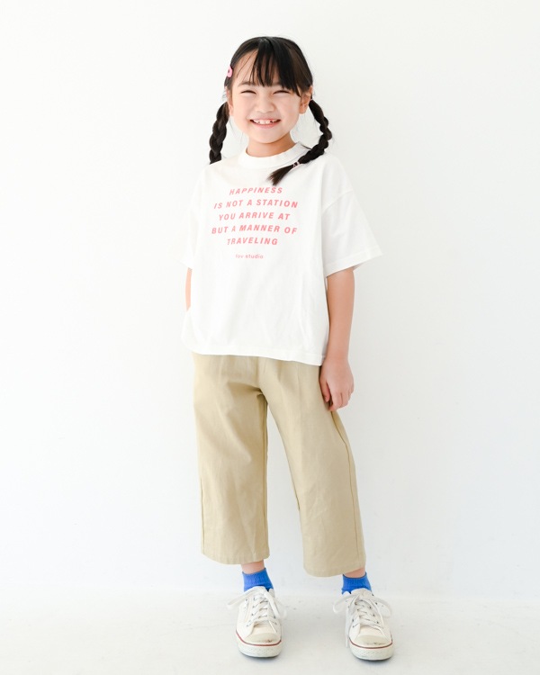 【フォブ】HAPPINESS Tシャツ / ホワイト