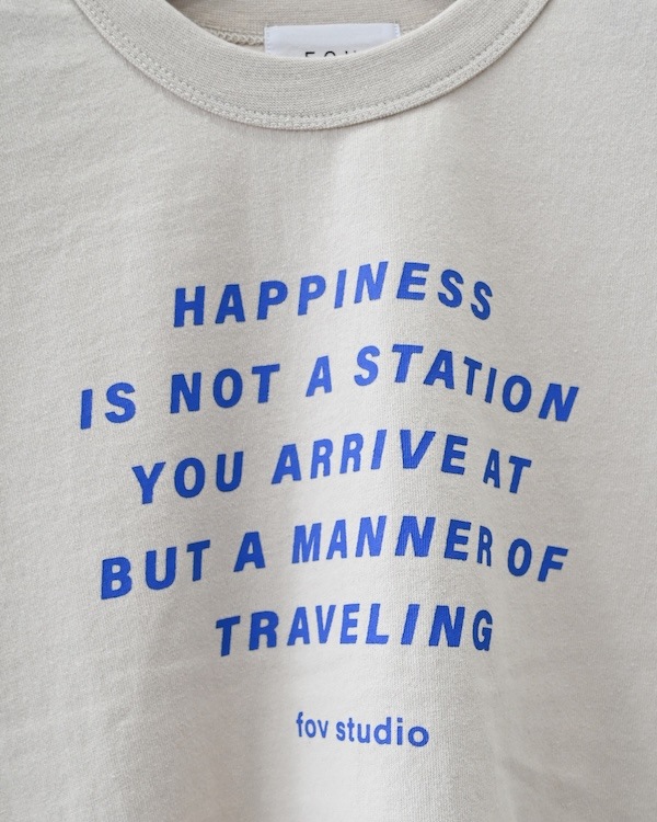 【フォブ】HAPPINESS Tシャツ / ホワイト