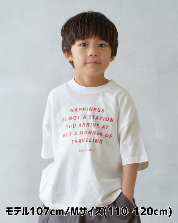 【フォブ】HAPPINESS Tシャツ / ホワイト