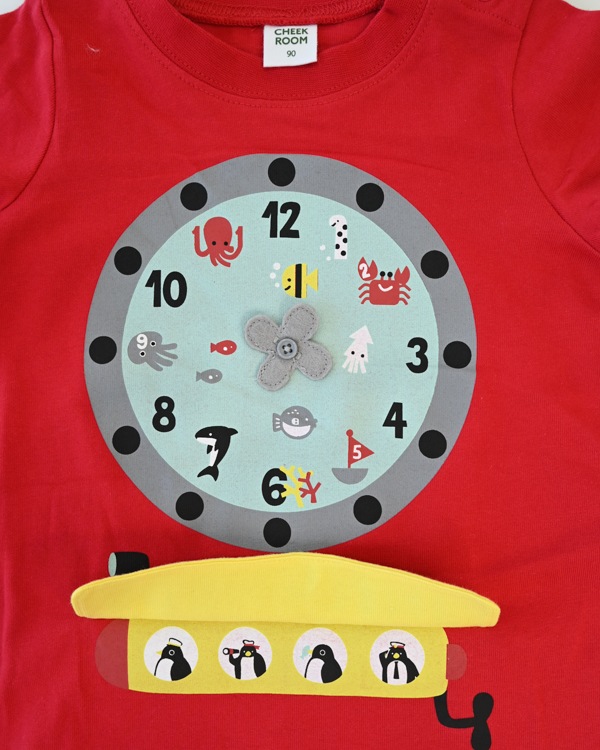 【チークルーム】サブマリン水族館 Tシャツ / レッド