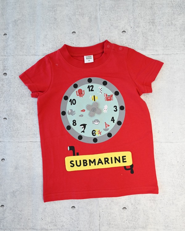 【チークルーム】サブマリン水族館 Tシャツ / レッド