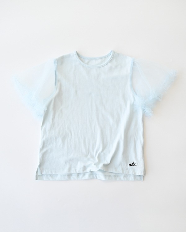 【エヌエイチティー】フレアー Tシャツ / サックス