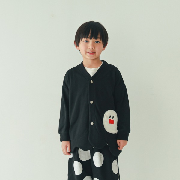 【25FW】おばけ型 カーディガン / ブラック