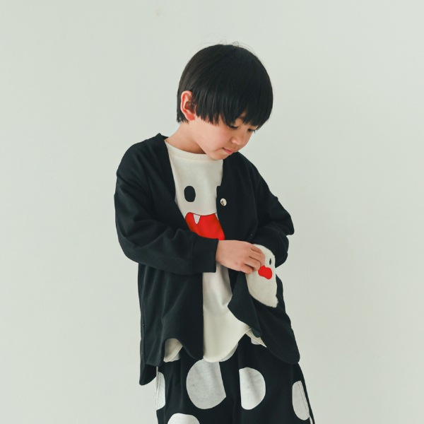 【25FW】おばけ型 カーディガン / ブラック