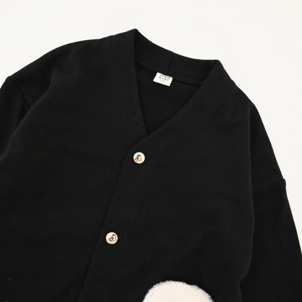 【25FW】おばけ型 カーディガン / ブラック